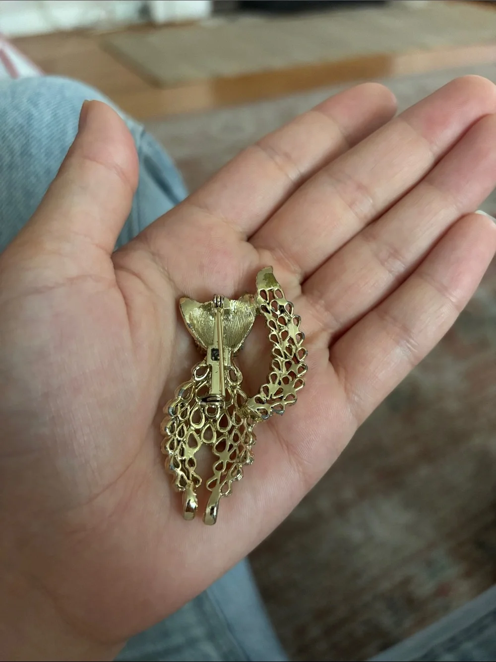 Gold Cat Brooch Pin for Cats Lovers - Gold